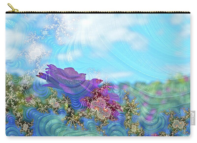 Soft Design Of a Flower Garden - Zip Pouch