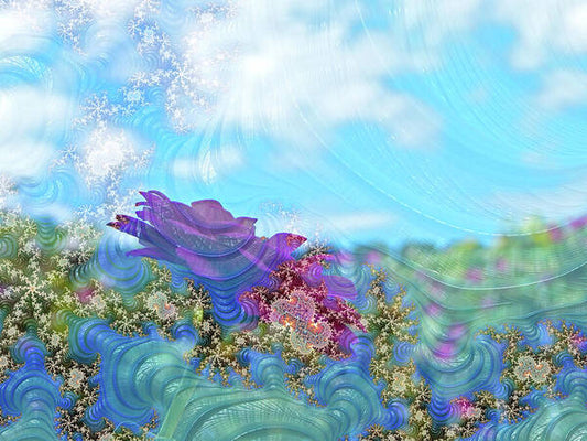 Soft Design Of a Flower Garden - Art Print