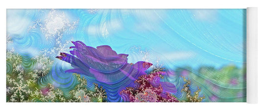 Soft Design Of a Flower Garden - Yoga Mat