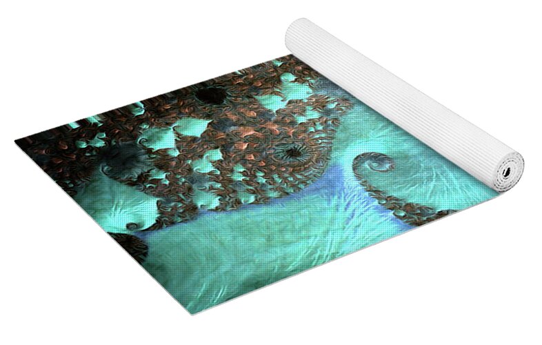 Spirals of Blues  - Yoga Mat