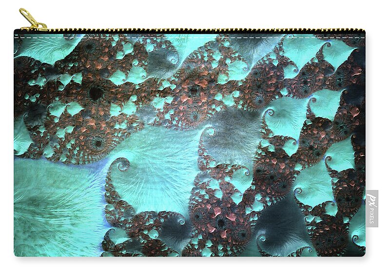 Spirals of Blues  - Zip Pouch