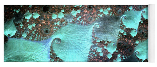 Spirals of Blues  - Yoga Mat