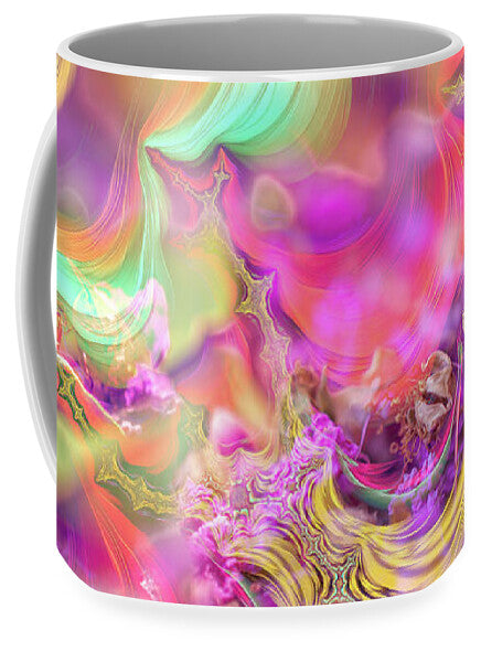 Spirals of Fractals in Pink and Purple - Mug