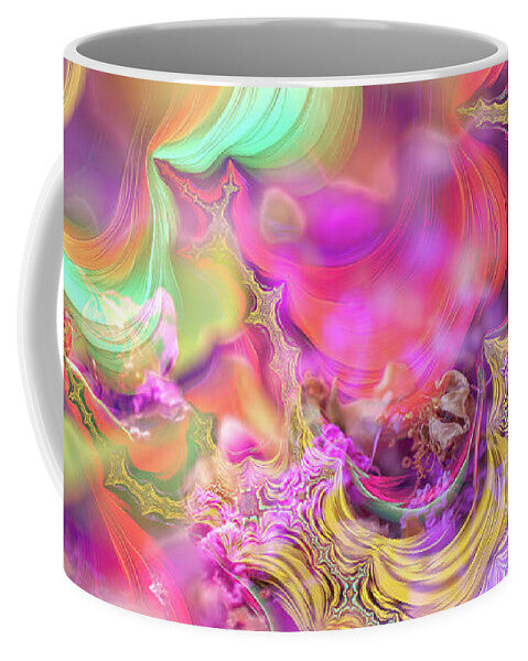 Spirals of Fractals in Pink and Purple - Mug