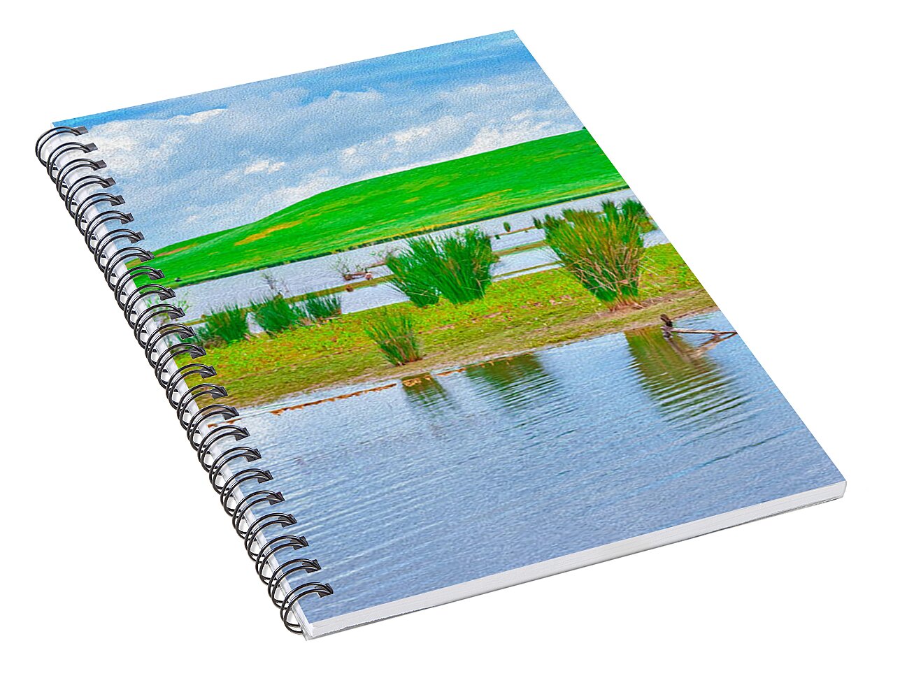 Stanislaus Reservoir Landscape - Spiral Notebook