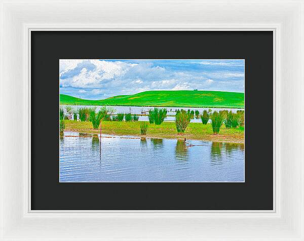 Stanislaus Reservoir Landscape - Framed Print