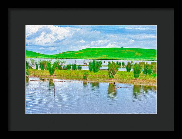 Stanislaus Reservoir Landscape - Framed Print