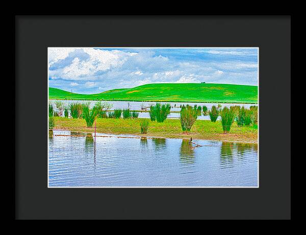 Stanislaus Reservoir Landscape - Framed Print