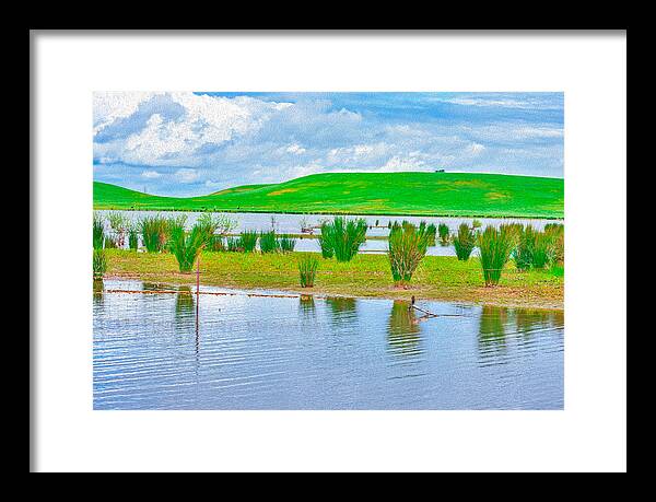 Stanislaus Reservoir Landscape - Framed Print