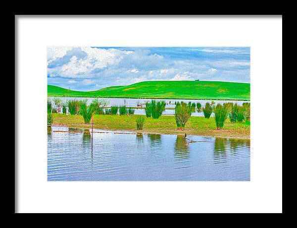 Stanislaus Reservoir Landscape - Framed Print