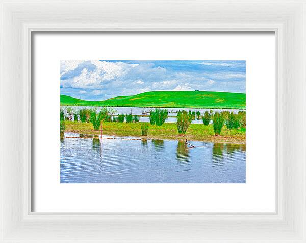 Stanislaus Reservoir Landscape - Framed Print
