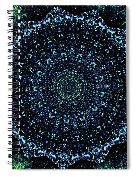 Starry Night Mandala - Spiral Notebook