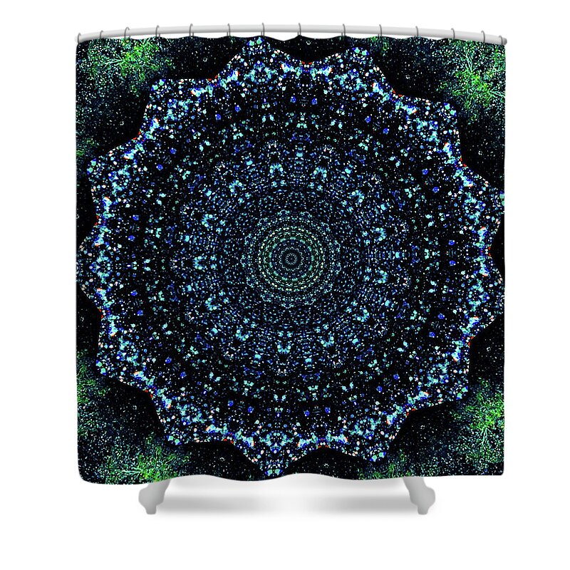 Starry Night Mandala - Shower Curtain