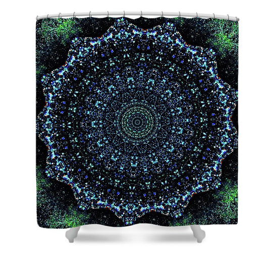 Starry Night Mandala - Shower Curtain