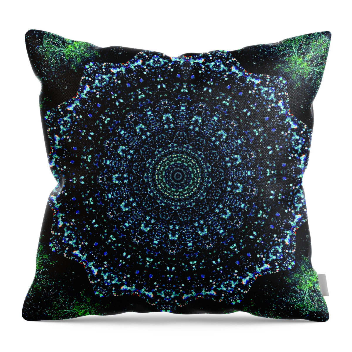 Starry Night Mandala - Throw Pillow