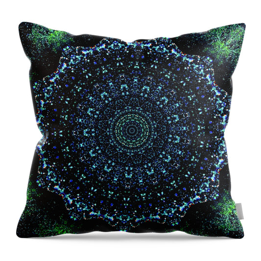 Starry Night Mandala - Throw Pillow