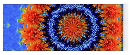Summer Flowers Artistic Mandala - Yoga Mat