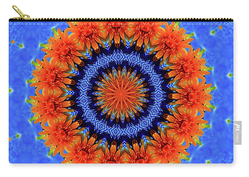 Summer Flowers Artistic Mandala - Zip Pouch