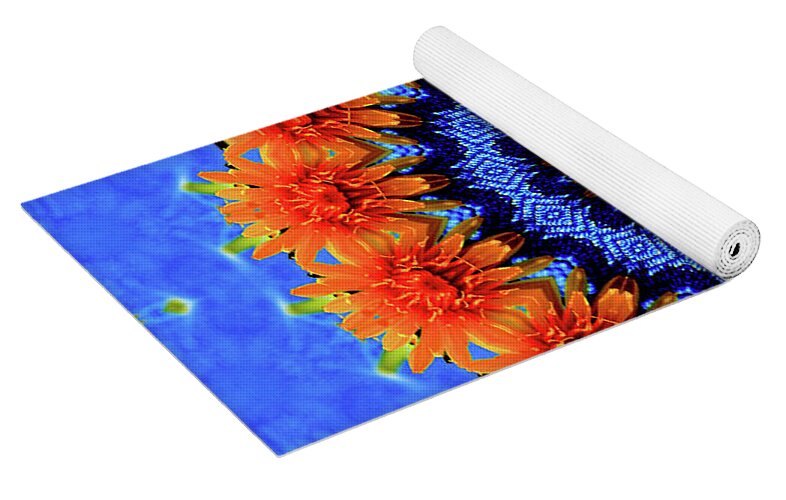 Summer Flowers Artistic Mandala - Yoga Mat