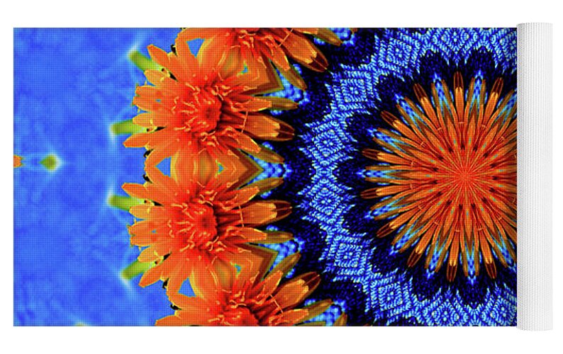Summer Flowers Artistic Mandala - Yoga Mat