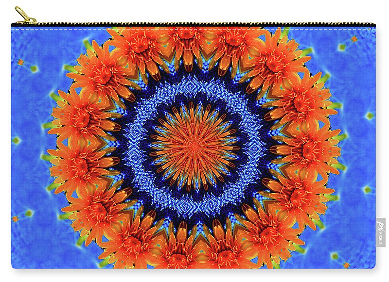 Summer Flowers Artistic Mandala - Zip Pouch