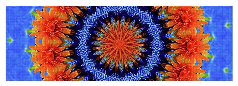 Summer Flowers Artistic Mandala - Yoga Mat