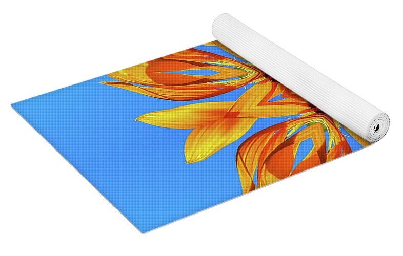 Sunflower Blues Mandala - Yoga Mat
