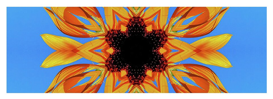 Sunflower Blues Mandala - Yoga Mat