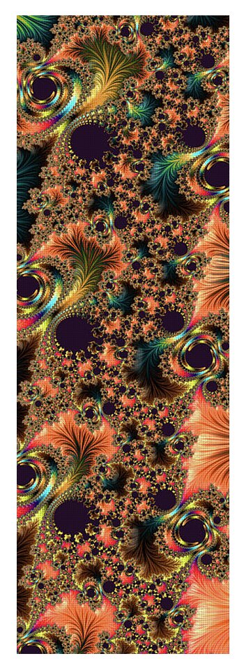 Swirls and Streaks of Digital Abstract  - Yoga Mat