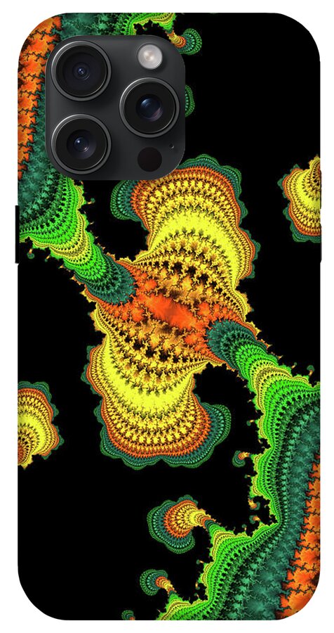 Swirls of Digital Fractals - Phone Case