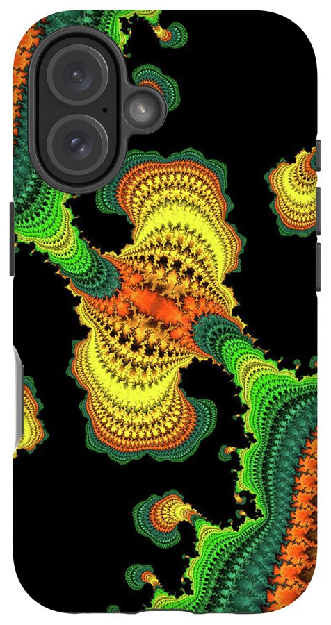 Swirls of Digital Fractals - Phone Case