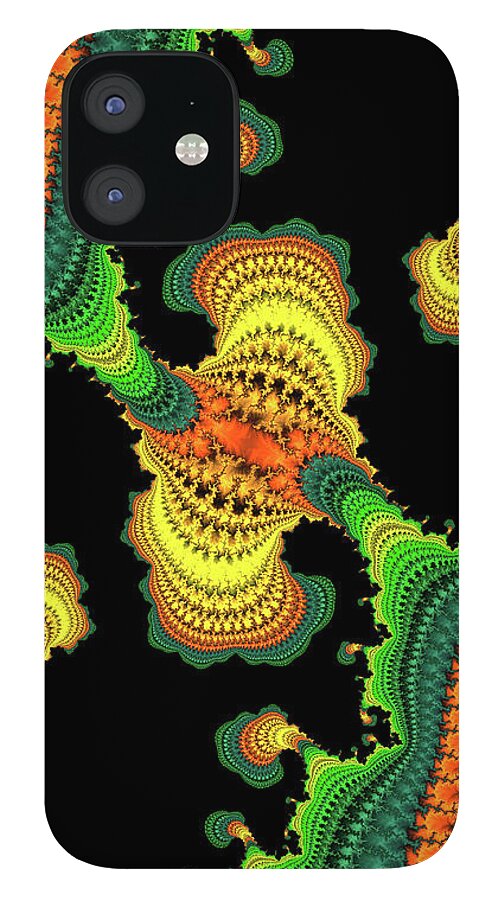 Swirls of Digital Fractals - Phone Case
