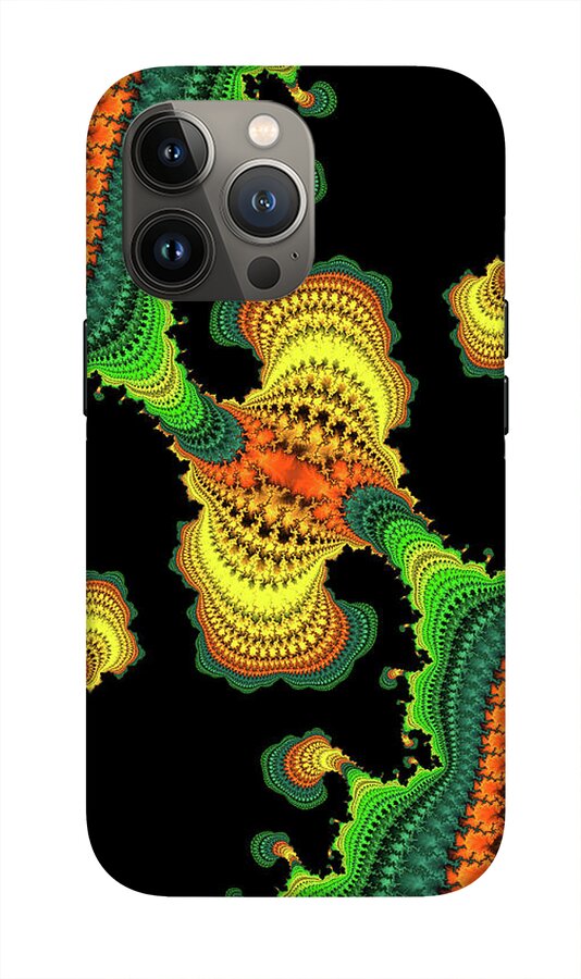 Swirls of Digital Fractals - Phone Case