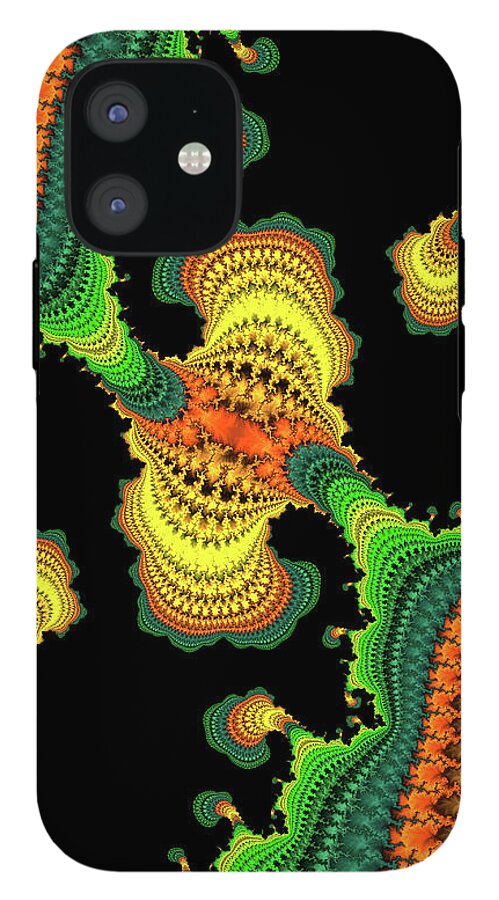 Swirls of Digital Fractals - Phone Case