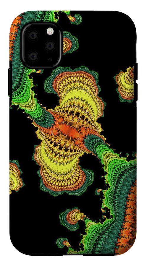 Swirls of Digital Fractals - Phone Case