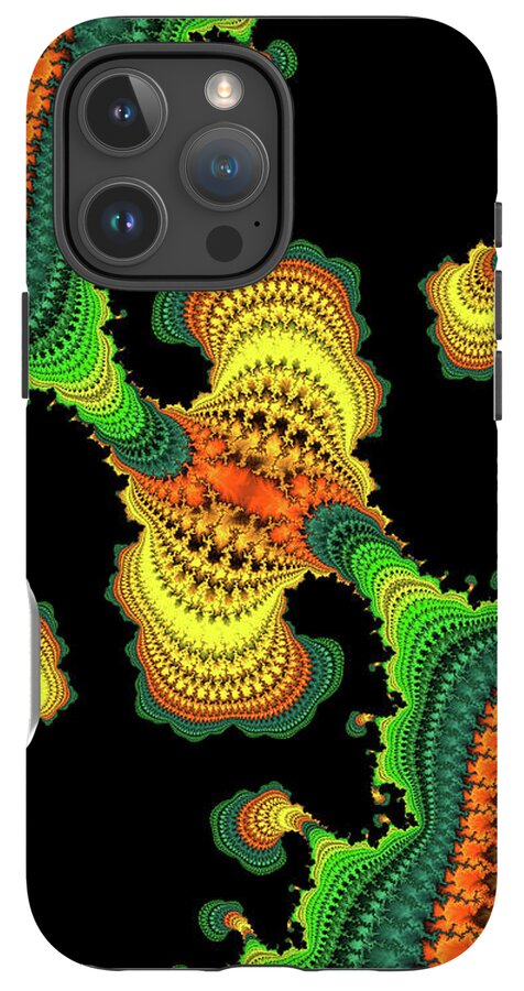 Swirls of Digital Fractals - Phone Case