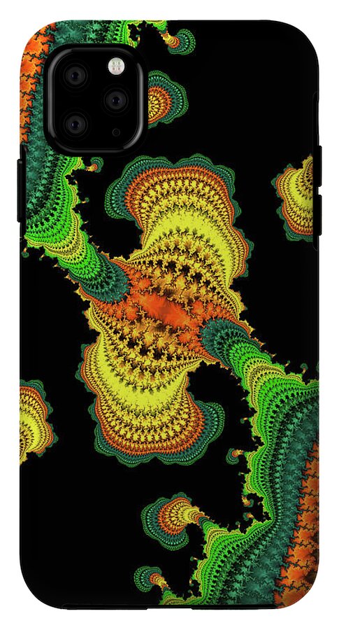 Swirls of Digital Fractals - Phone Case
