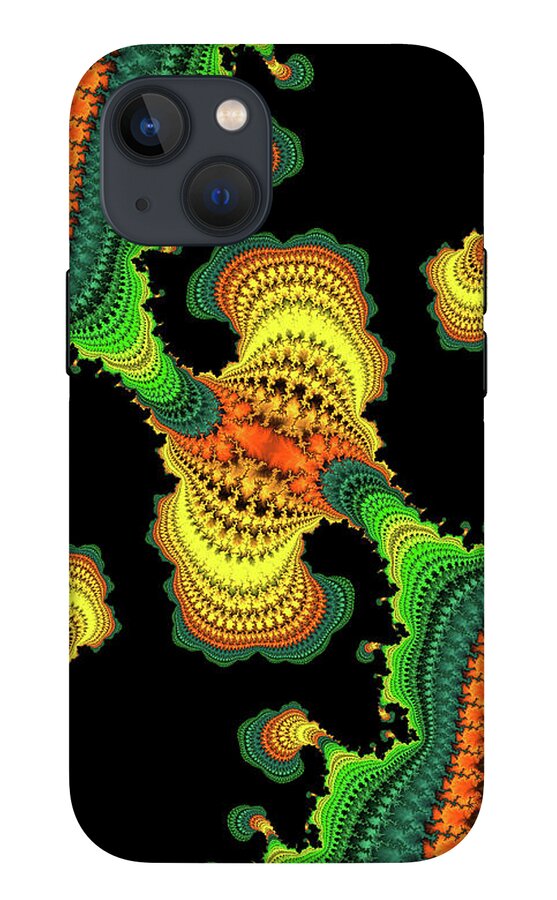 Swirls of Digital Fractals - Phone Case