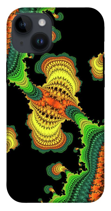 Swirls of Digital Fractals - Phone Case