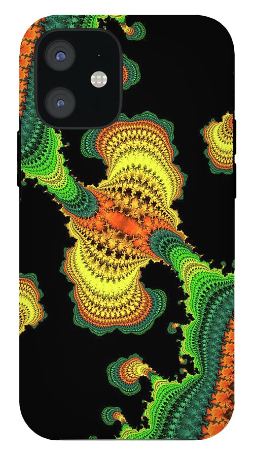 Swirls of Digital Fractals - Phone Case