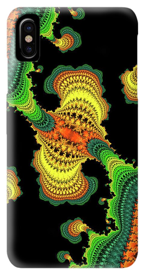 Swirls of Digital Fractals - Phone Case