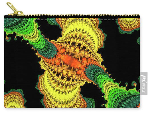 Swirls of Digital Fractals - Zip Pouch