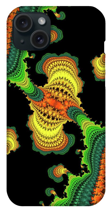 Swirls of Digital Fractals - Phone Case