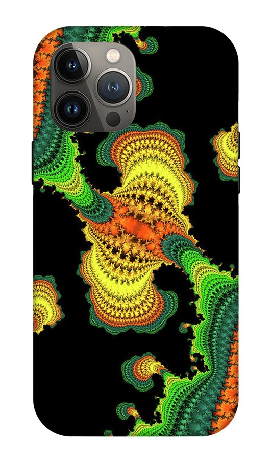 Swirls of Digital Fractals - Phone Case