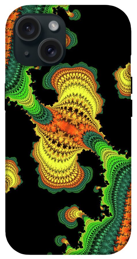 Swirls of Digital Fractals - Phone Case