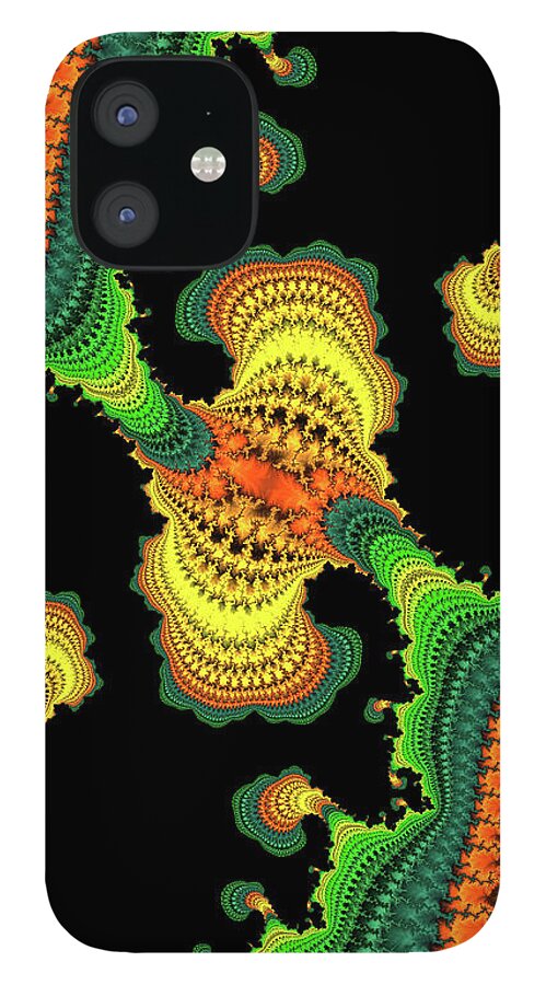 Swirls of Digital Fractals - Phone Case