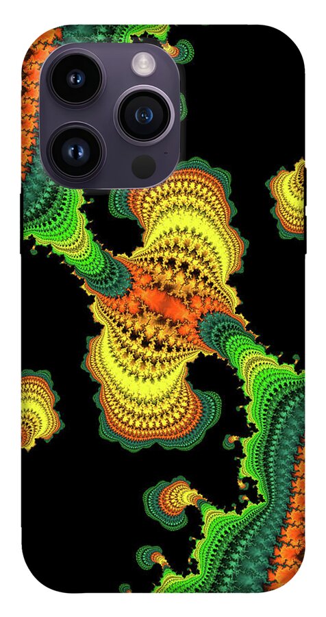 Swirls of Digital Fractals - Phone Case
