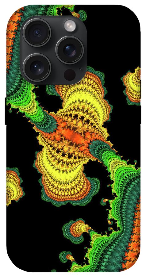 Swirls of Digital Fractals - Phone Case