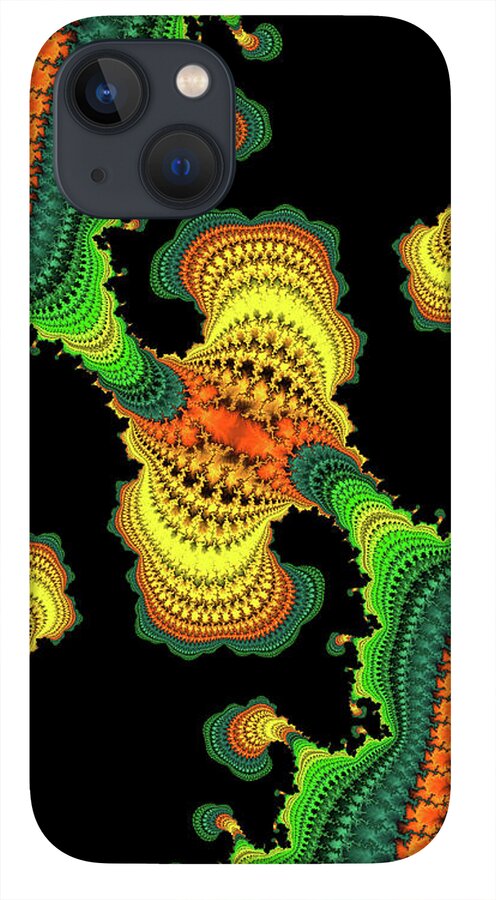Swirls of Digital Fractals - Phone Case