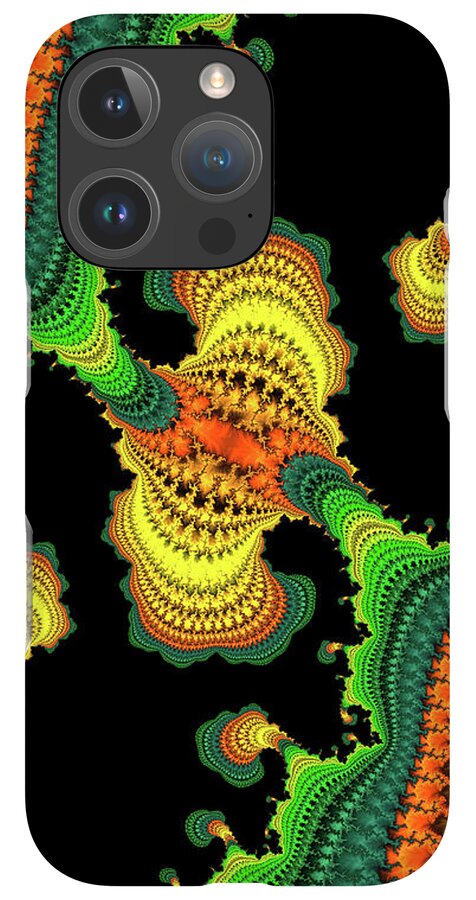 Swirls of Digital Fractals - Phone Case